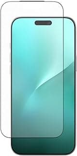 Glass Screen Protector Compatible with iPhone 17 Air – Clear Tempered Glass with Black Frame, Full Glue, Ultra Smooth Touch, 9H Hardness, Edge-to-Edge Coverage with Anti-Dust Filter