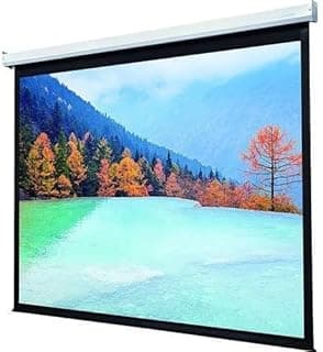 شاشة عرض بروجكتور يدوية قابلة للسحب من ويندون، أبيض، مقاس 1.8 × 1.8 م