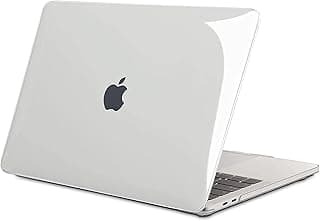 جراب ايداشاين لجهاز ابل MacBook Pro مقاس 13 بوصة (2016-2020) (موديلات: A2338 M1, A2289, A2251, A2159, A1706, A1708, A1989)، جراب بلاستيك صلب نحيف - شفاف