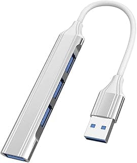 موزعات USB 4 في 1 نوع سي 3 منافذ 2.0 USB+1 منفذ 3.0 PD محول متعدد الوظائف من ناريسي® 1-فضي-USB