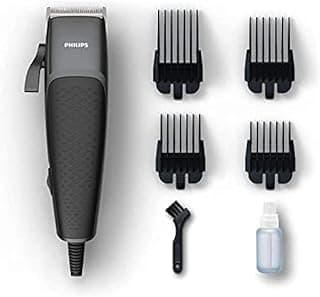 HC3100 Hairclipper Series 3000 Home Clipper Copper Motor Coil, Durable, Steel Blades, 2.4m Cord, 4 Click-on Combs - International Version