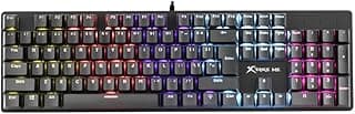 لوحة مفاتيح ميكانيكال للالعاب يو اس بي -XTRIKE ME GK-915P- بدون تعارض مكونة من 104مفتاحًا - باضاءة خلفية RGB متغيره - مريحة وناعمة الملمس - تصميم انيق و مريح باعلي جوده - اسود