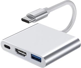 Microware C USB 3.1 Hub USB-C to USB 3.0/ HDMI/Type C Female Charger Adapter