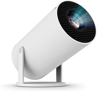 بروجكتور صغير محمول، دقة 4K 1080P Full HD، يدعم الفيديو، واي فاي 5G وبلوتوث 5.0، بروجكتور سينما قابل للدوران 180 درجة، اندرويد 11، متوافق مع TV Stick/ويندوز/iOS/اندرويد