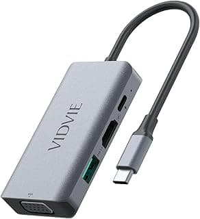 محطة توصيل HUB 4 في 1 من Next Store - محول Type-C إلى HDMI + VGA + USB3.0 + PD100W، دقة 4K@30Hz، تصميم أنيق ومحمول، رمادي