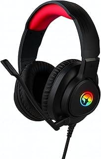 سماعة رأس سلكية HG8958 ستيريو للألعاب مع إضاءة خلفية RGB – عصابة رأس مريحة – اسود