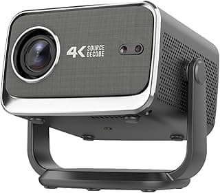 CACACOL P20-PRO Smart Projector with WiFi 6 and Bluetooth, Outdoor Movie Proyector, 1080p Home Ceiling Auto Focus Projector, 700 ANSI Lumen, Built-in Speaker, Amlogic T950S 2GB 16GB, Goolge TV OS
