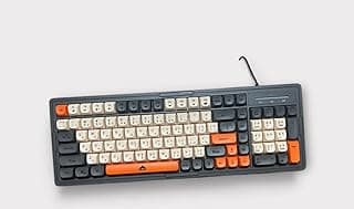 لوحة مفاتيح ألعاب سلكية بمنفذ USB k1 مصنوع من مواد عالية الجودة بمقاس متوسط، mk - k1
