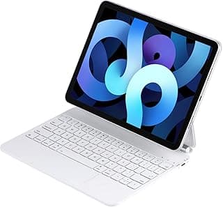 Magic Keyboard for iPad Pro 11-inch (M4) 2024, Keyboard Case with Bluetooth,Trackpad, USB-C,Backlit (white, iPad Pro 11 m4 2024)