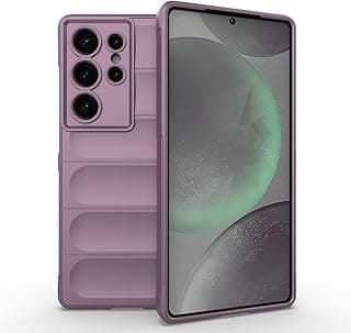 جراب موبايل UNBLACK غطاء Magic Shield من TPU + سيليكون مقاوم للصدمات متوافق مع سامسونج Galaxy S25 Ultra (بنفسجي)