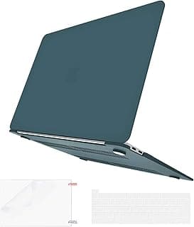 BELK متوافق مع جراب MacBook Pro 13 بوصة 2020 2019 2018 2017 2016 مع شريط اللمس A2338 M1 A2289 A2251 A2159 A1989 A1706 A1708 ، غطاء صلب غير لامع وغطاء لوحة مفاتيح وواقي شاشة ، أخضر