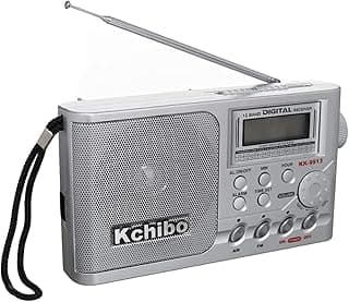 KK-9913 Digital AM/FM/SW Radio Portable - Silver