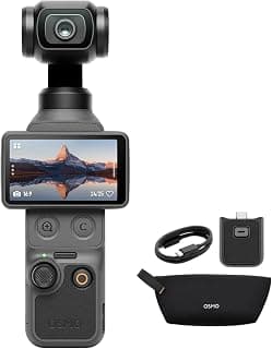 Osmo Pocket 3 Creator Combo Kit: 4K/120fps Gimbal Camera with 1-Inch Sensor, ActiveTrack 6.0, DJI Mic 2, and Enhanced Stabilization