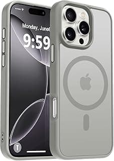 URUCHI Strong Magnetic iPhone 14 Pro Max Phone Case, [Compatible with Mag-Safe] [Military Grade Drop Protection] [Strong Silicone Sides] Thin Translucent Matte Protector for iPhone 14 Pro Max Case