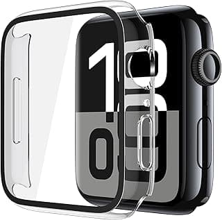 2 Pack Hard Protective Case Screen Protector Compatible with Apple Watch Series 11 Series 10 46mm, Anti-Drop Ultra-thin Full Coverage PC Cover for iWatch, 2 Transparent