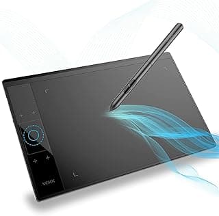 تابلت رسم جرافيك A30، 4 مفاتيح لمس ولوحة لمس، يدعم لينكس، مقاس 10x6 بوصة، قلم بدون بطارية بـ 8192 مستوى ضغط للكمبيوتر/اندرويد/ماك/ويندوز