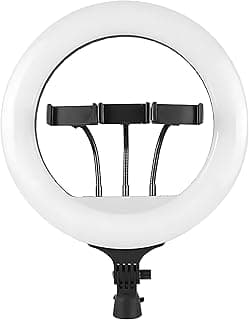 Ring Light - RL-21 - Soft LED Lighting 360° Rotation - Wireless Control - 360° Rotation to Meet All Your Needs - Black