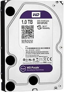 هارد داخلي للكمبيوتر سعة 1 تيرابايت من ويسترن ديجيتال، WD10PURX-64E5EYO، ata