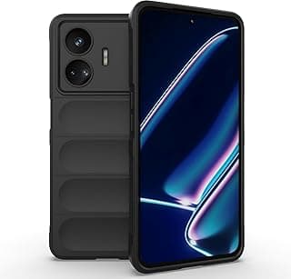 جراب خلفي من السيليكون بحماية ممتازة متوافق مع ريلمي GT NEO5 SE 5G ماجيك شيلد مضاد للصدمات حماية للكاميرا لريلمي نيو 5 5G جرابيست اسود