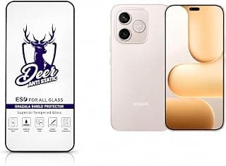 واقي شاشة زجاج مقسى من غزالة لهاتف Honor 600 Lite 5G، شفاف