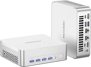 XT1 Mega AI Mini PC,14th Gen Intel Core Ultra U9-185H Processor (16C/22T,up to 5.1 GHz),32GB DDR5 2TB PCIe Gen4 SSD,Mini Desktop Computers Windows 11 Pro,WiFi 7/BT 5.4/Dual 2.5G LAN/USB4.0/8K