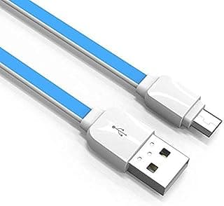 LDNIO XS-07 Fast Charging Cable With USB To Micro Outputs And Highly Flexibility Fits Multi Smart Phones - Blue White