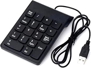 LinJie Numeric Keyboard, Mini USB Numeric Keypad, Suitable For Laptop Desktop Laptop Tax Number Calculation Office Business Trip