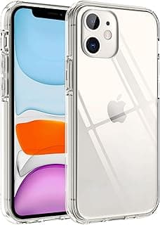 Minesk Crystal Clear (Ultra Clear Silicone) Case Compatible with iPhone 11 Hard Back Polycarbonate Sides Soft TPU Shock Absorption inner Airbag Padded Cover (11)