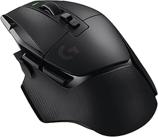 ماوس ألعاب لاسلكي G502 X لايت سبيد من لوجيتك جي، ماوس ضوئي مع مفاتيح ميكانيكية بصرية هجينة لايت فورس، مستشعر ألعاب هيرو 25 كيه، متوافق مع الكمبيوتر الشخصي بنظام تشغيل ماك وويندوز - أسود