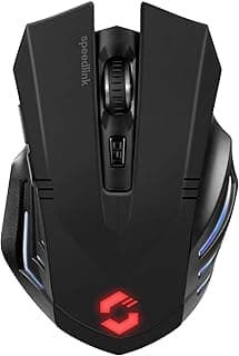 ماوس العاب فورتوس لاسلكي من سبيدلينك، اسود-680100-BK-01