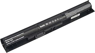 بطارية VI04 محمولة بقدرة 2200mAh وجهد 14.8V لأجهزة اتش بي انفي 14 و15 و17 وبافيليون 15 و17 وبروبوك 450 G2 متوافق مع TPN-Q140 وTPN-Q139 و756743-001 و756746-001 وHSTNN-Lb4N وHSTNN-Ub4N من اسونسيل