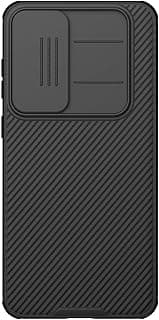 CamShield Pro Case for Samsung Galaxy S25 FE – Protective PC+TPU Hybrid Cover with Sliding Camera Shield, Airbag Corner Defense & Sleek Anti-Fingerprint Finish – Black
