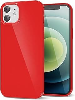 جراب لهاتف iPhone 12 Pro / 12، جراب حماية مقاوم للصدمات للرجال والنساء، أحمر