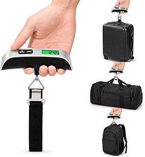 Luggage Scale Digital 50kg – Portable Travel Scale for Suitcases & Bags, Accurate Weight Checker with LCD Display, Easy to Use