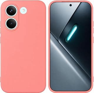 جراب سيليكون سائل متوافق مع Poco X8 Pro، حماية كاملة للكاميرا مع بطانة مايكروفايبر ناعمة، غطاء متين مضاد للصدمات والخدش (وردي مرجاني)