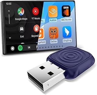 Carlinkit Mini Ultra 2-in-1 Wireless CarPlay and Android Auto Adapter Converts Wired to Wireless CarPlay and Android Auto Plug-and-Play Setup Compatible with Cars from 2016+ Deep Blue