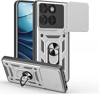جراب حماية كامل مقاوم للصدمات والخدش لهاتف Moto Edge 60 Fusion & Moto Edge 60 5g مع غطاء كاميرا وحلقة معدنية متعددة الوظائف