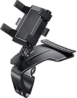 Product Car Phone Holder, A 1080° Rotation Dashboard Multifunctional 3-7in Mobile Stand with Hidden Parking Number Plate