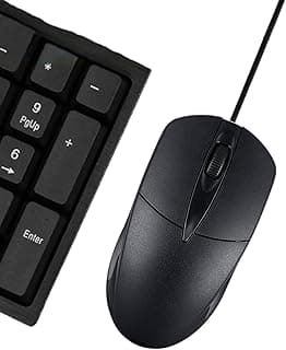 ماوس كومفورت بسلك USB و3 أزرار، بدقة 1000 نقطة لكل بوصة، توصيل وتشغيل عالي الأداء للكمبيوتر المكتبي واللاب توب (ويندوز/ ماك) من زيرو (ZR 180، لون داكن)