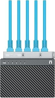 محول شبكة سريع بـ 5 منافذ ST3105C، منافذ 5×10/100 ميجابت/ثانية لتفاوض تلقائي RJ45 ودعم تقنية جرين إيثرنت MDI/MDIX التلقائية لتوفير الطاقة حتى 70% مع توفير التحكم في التدفق IEEE 802.3x بيانات موثوقة