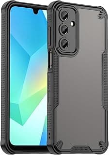 جراب موبايل متوافق مع سامسونج Galaxy A56، جراب مطفي متين مقاوم للصدمات مع حواف مرتفعة لحماية قصوى للكاميرا