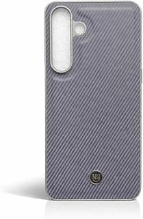 Carbon Fiber Texture Phone Case for Samsung Galaxy S25 Fe – Slim Shockproof Protective Cover with Raised Camera Protection, Anti-Slip Grip, Precise Cutouts, Lightweight Durable Phone Case (Gray)