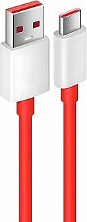 كابل شحن Warp Charge/Dash Charge/Super VOOC-Dart/Warp/Dash/Super VOOC بقدرة 6.5 أمبير (30 وات-65 وات) (أحمر)