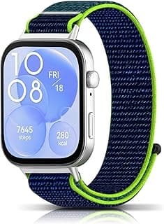 حزام نايلون لساعة هواوي Fit 5 / Fit 5 Pro / Fit 4 / 4 Pro / Fit 3، سوار رياضي مرن قابل للتعديل للرجال والنساء