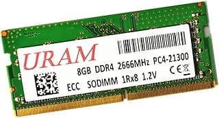 ذاكرة سوديم DDR4 2666 MHz 8GB ECC بدون مؤقتة لانظمة ان ايه اس سينولوجي تعادل D4ES01-8G D4ES02-8G من يورام