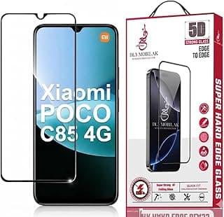 Dl3 Mobilak واقي شاشة زجاج مقوى لشاومي Poco C85 4G، صلابة 9H مضاد للخدش، متوافق مع الجرابات