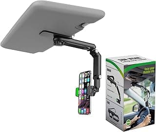 Cell Phone Holder for Car - Car Cellphone Mount Clip - 360°Rotatable Phone Holder for Car Sun Visor - Universal for iPhone 13/12 Pro, Pro Max, XS, XR, Samsung, Andriod - Car Accessories