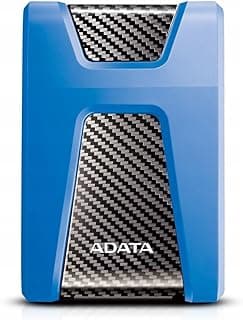 قرص صلب خارجي محمول ومتين بسعة 1 تيرابايت ومقاس 2.5 بوصة باتصال USB 3.1 وسعة تشفير البيانات قوية 256-بت من اداتا، لون أزرق، موديل AHD650-1TU31-CBL