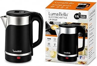 LumaBella LB-59028 Electric Kettle 2.5L 1500W - Black - A1-513