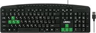 لوحة مفاتيح USB متعددة الوظائف لاجهزة الكمبيوتر & واللاب توب- KB-47020 من فيستا، أسود